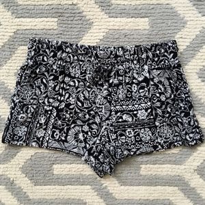 Free People Patterned Loose Shorts